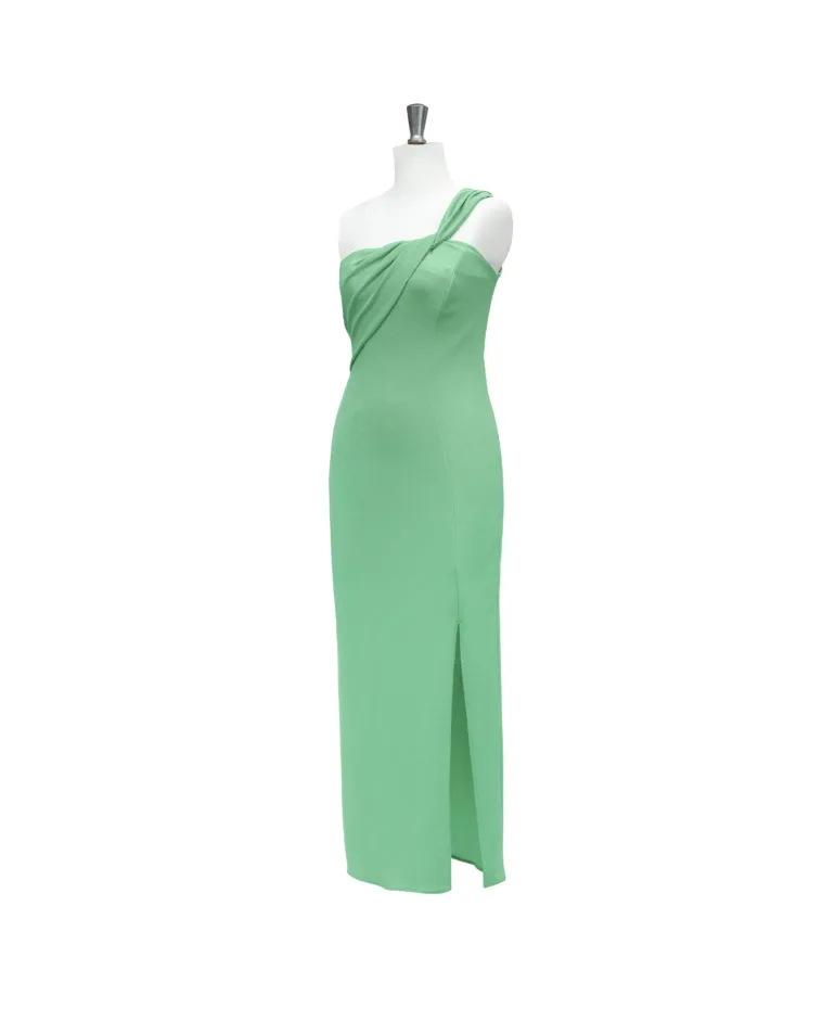 One-shoulder Slit Dress - 20one Wearables